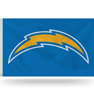 2Pcs Los Angeles Chargers flag NFL Standard 3' x 5' Banner Flag Single Sided - Indoor or Outdoor - Home Decor