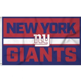 2Pcs NFL New york Football Bold 3' x 5' Banner Flag Single Sided - Indoor or Outdoor - Home Decor