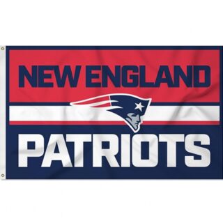 2Pcs New England Patriots flag NFL Standard 3' x 5' Banner Flag Single Sided - Indoor