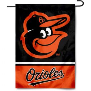 2Pcs WinCraft Baltimore Orioles Double Sided Garden Flag