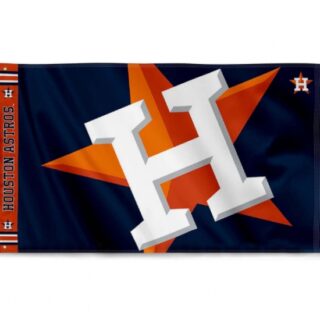 2Pcs WinCraft Houston Astros Printed Header Flag 3x5 Banner