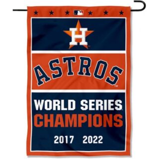 2Pcs WinCraft Houston Astros Time Champions Double Sided Garden Flag