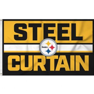2Pcs WinCraft Pittsburgh Steelers Large 3x5 Flag single sided-indoor