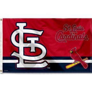 2Pcs WinCraft St. Louis Cardinals Logo Insignia 3x5 Foot Grommet Banner Flag