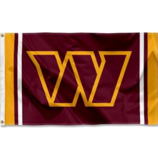 2Pcs WinCraft Washington Commanders Flag Outdoor Indoor 3x5 Foot Banner