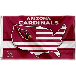 2pcs WinCraft Arizona Cardinals Nation USA American Country 3x5 Flag