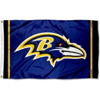 2pcs WinCraft Baltimore Ravens Large 3x5 Flag