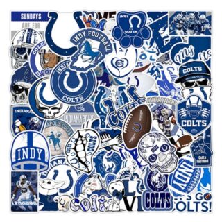50Pcs Rugby Indiana Lebos Pony graffiti sticker Waterproof decorative phone sticker football sticker