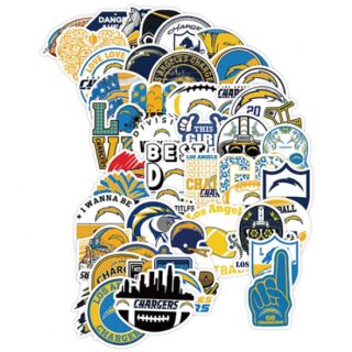 50Pcs Rugby Los Angeles Lightning graffiti sticker Waterproof decorative phone sticker sport sticker