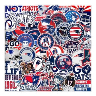 50Pcs Rugby New England Patriots graffiti sticker Waterproof decorative phone sticker football sticker