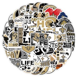 50Pcs Rugby New Orleans Saints graffiti sticker Waterproof decorative phone sticker football sticker