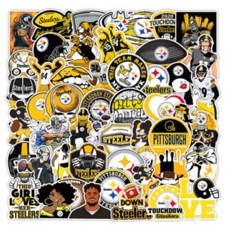 50Pcs Rugby Pittsburgh Steelers graffiti sticker Waterproof decorative phone sticker football sticker