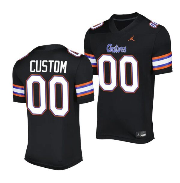 Custom Florida Gators Jersey Name And Number Alternate Game Black 2023 Salute To Service Uniform