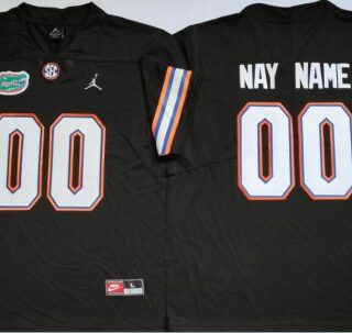 Custom Florida Gators Jersey Name and Number NCAA College Football Black