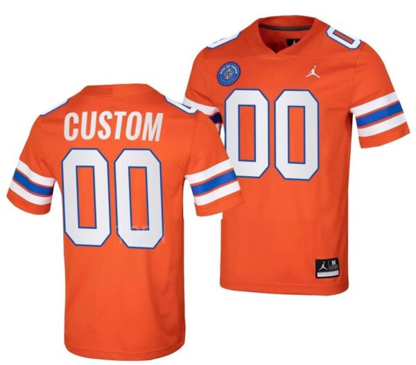 Custom Florida Gators Jersey Name and Number NCAA College Football Ring Of Honor Orange