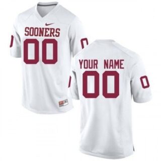 Custom Oklahoma Sooners Jersey Name and Number NCAA College Football Replica White