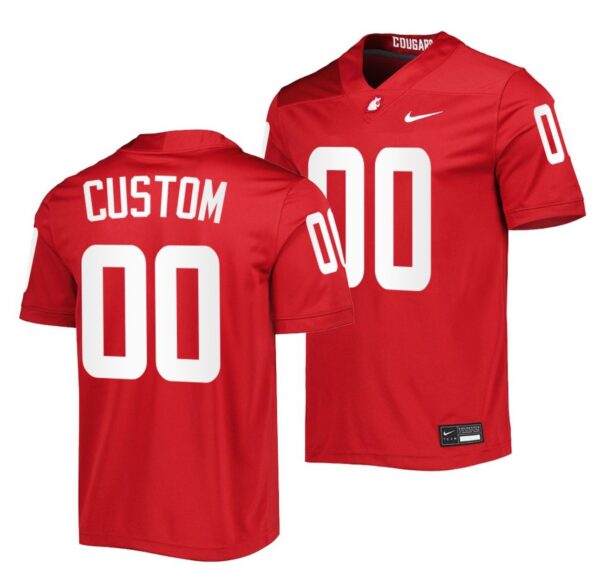 Custom Washington State Cougars Jersey Name and Number College Football Untouchable Crimson