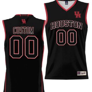 Custom Houston Cougars Jersey Name and Number NIL College Basketball Lightweight Black