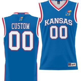 Custom Kansas Jayhawks Jersey Name and Number NIL College Basketball Lightweight Royal