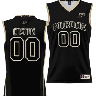 Custom Purdue Boilermakers Jersey Name and Number NIL College Basketball Lightweight Black