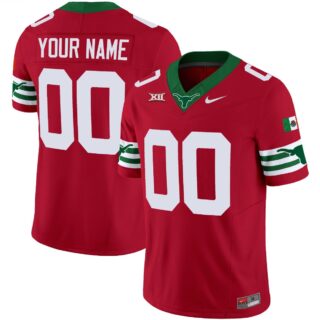 Custom Texas Longhorns Jersey Name and Number Mexico Vapor College Football Red