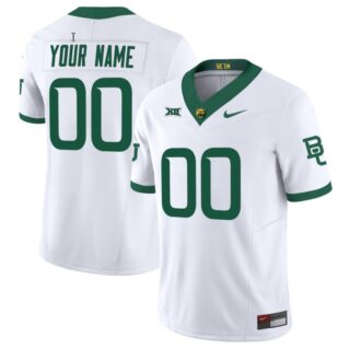 Custom Baylor Bears Jersey Name and Number Vapor Limited College Football All Stitched White