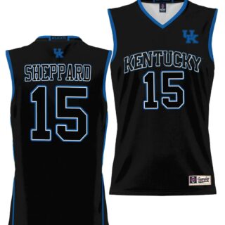 Reed Sheppard Jersey #15 Kentucky Wildcats NIL College Basketball Lightweight Black