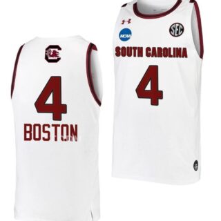 Aliyah Boston Jersey South Carolina Gamecocks Basketball 2023 NCAA March Madness White #4
