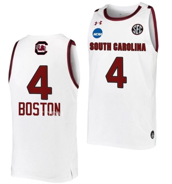 Aliyah Boston Jersey South Carolina Gamecocks Basketball 2023 NCAA March Madness White #4