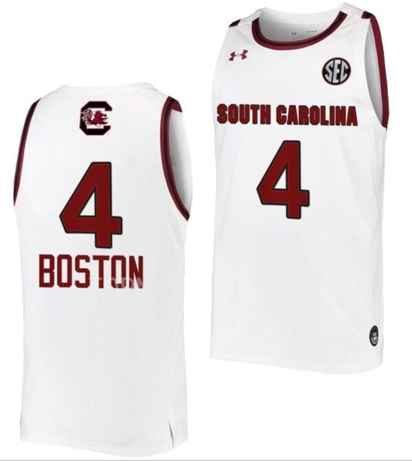 Aliyah Boston Jersey South Carolina Gamecocks College Basketball White #4
