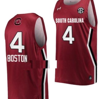 Aliyah Boston Jersey South Carolina Gamecocks College Basketball Wine #4