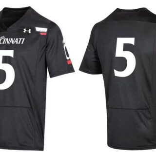 Cincinnati Bearcats Jersey #5 Black No Name College Football Stitched