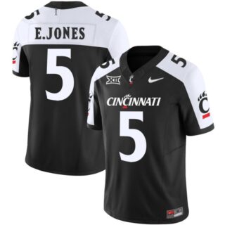 Emory Jones Jersey #5 Cincinnati Bearcats Vapor Limited College Football Black Alternate