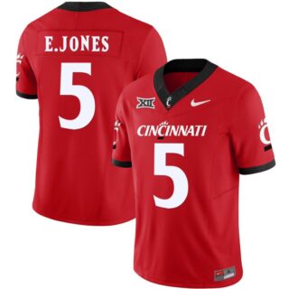 Emory Jones Jersey #5 Cincinnati Bearcats Vapor Limited College Football All Stitched Red