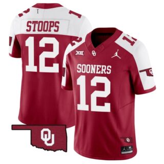 Drake Stoops Jersey #12 Oklahoma Sooners Vapor Limited College Football Stitched Alternate