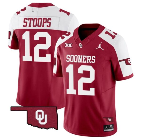 Drake Stoops Jersey #12 Oklahoma Sooners Vapor Limited College Football Stitched Alternate