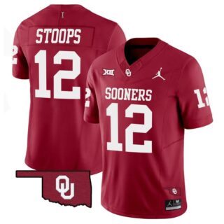 Drake Stoops Jersey #12 Oklahoma Sooners Vapor Limited College Football Stitched Red