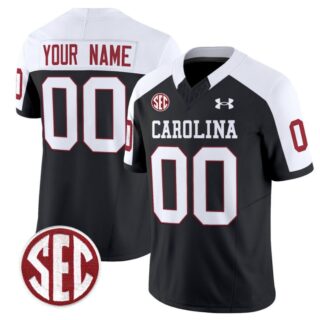 Custom South Carolina Gamecocks Jersey Name & Number Football 1980 Throwback Vapor Black Alternate