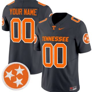 Custom Tennessee Volunteers Jersey Name and Number Vapor Limited College Football Smoke Grey