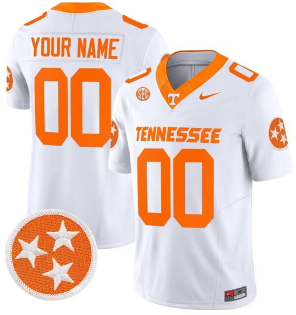 Custom Tennessee Volunteers Jersey Name and Number Vapor Limited College Football White