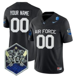 Custom Air Force Falcons Jersey Name and Number College Football Black Alternate Game All Stitched