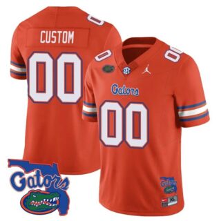 Custom Florida Gators Jersey Name and Number College Football Orange Limited All Stitched