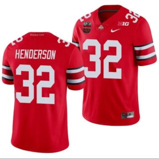 TreVeyon Henderson Jersey #32 Ohio State Buckeyes Ohio Stadium Patch College Football Scarlet