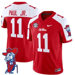 Chris Paul Jr Jersey #11 Ole Miss Rebels Vapor Limited College Football Stitched Red Alternate