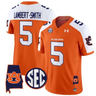 Lambert Smith Jersey #5 Auburn Tigers SEC Patch Vapor Limited College Football Orange Alternate