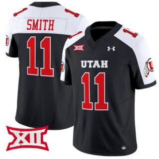 Alex Smith Jersey #11 Utah Utes Vapor Limited College Football Stitched Black Alternate