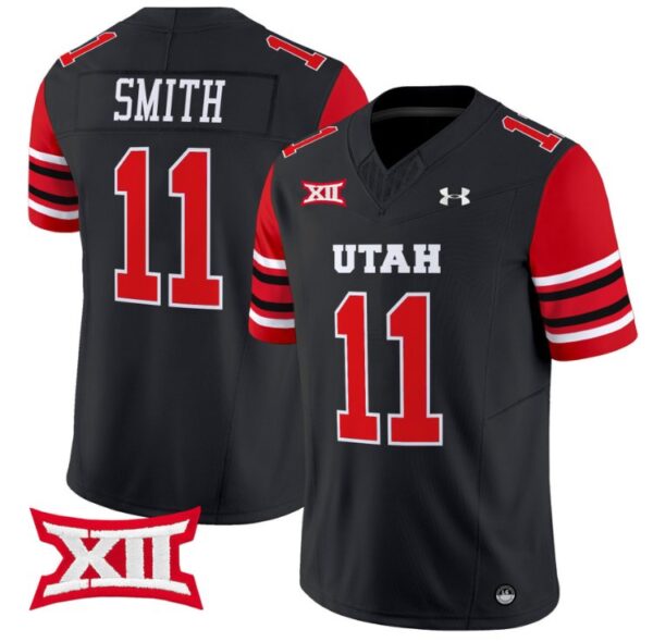 Alex Smith Jersey #11 Utah Utes Vapor Limited College Football Stitched Black