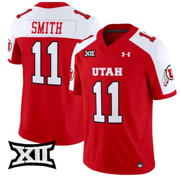 Alex Smith Jersey #11 Utah Utes Vapor Limited College Football Stitched Red Alternate
