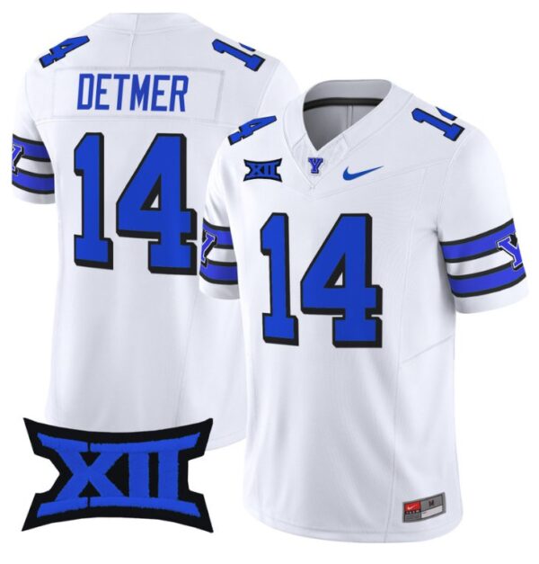 Ty Detmer Jersey #14 BYU Cougars Vapor Limited College Football Stitched 1996 Throwback