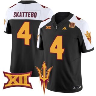Cam Skattebo Jersey #4 Arizona State Sun Devils Vapor Limited College Football Black Alternate